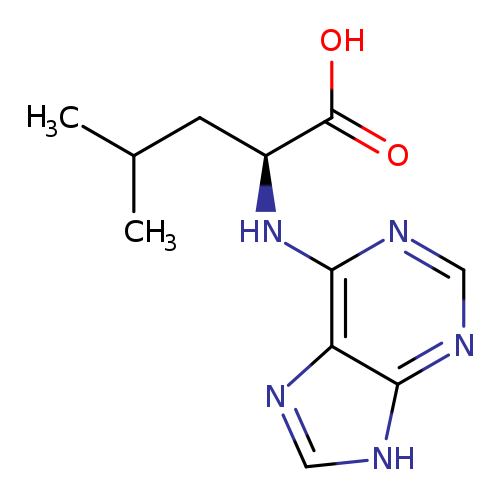 (2S)-4-methyl-2-(9H-purin-6-ylamino)pentanoic acid
