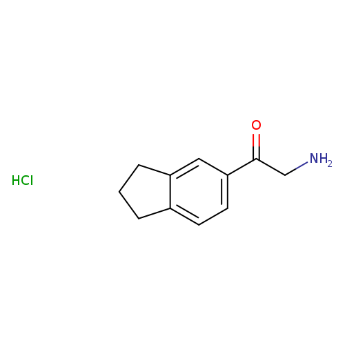 2-amino-1-(2,3-dihydro-1H-inden-5-yl)ethan-1-one hydrochloride