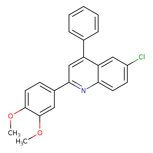 6-chloro-2-(3,4-dimethoxyphenyl)-4-phenylquinoline