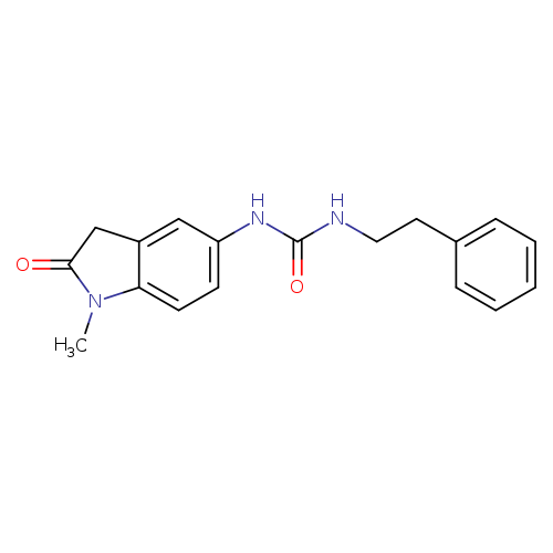 3-(1-methyl-2-oxo-2,3-dihydro-1H-indol-5-yl)-1-(2-phenylethyl)urea