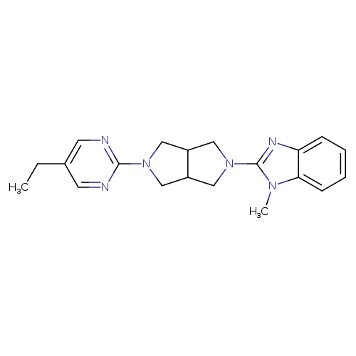 2-[5-(5-ethylpyrimidin-2-yl)-octahydropyrrolo[3,4-c]pyrrol-2-yl]-1-methyl-1H-1,3-benzodiazole