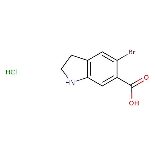 5-bromo-2,3-dihydro-1H-indole-6-carboxylic acid hydrochloride