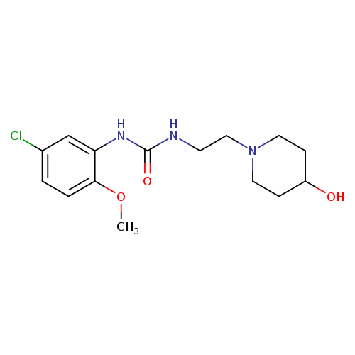 3-(5-chloro-2-methoxyphenyl)-1-[2-(4-hydroxypiperidin-1-yl)ethyl]urea