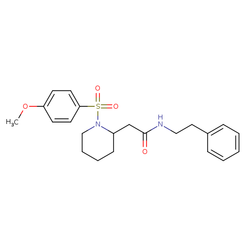 2-[1-(4-methoxybenzenesulfonyl)piperidin-2-yl]-N-(2-phenylethyl)acetamide