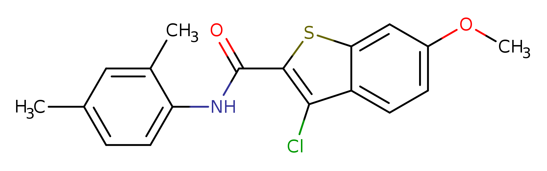 3-chloro-N-(2,4-dimethylphenyl)-6-methoxy-1-benzothiophene-2-carboxamide