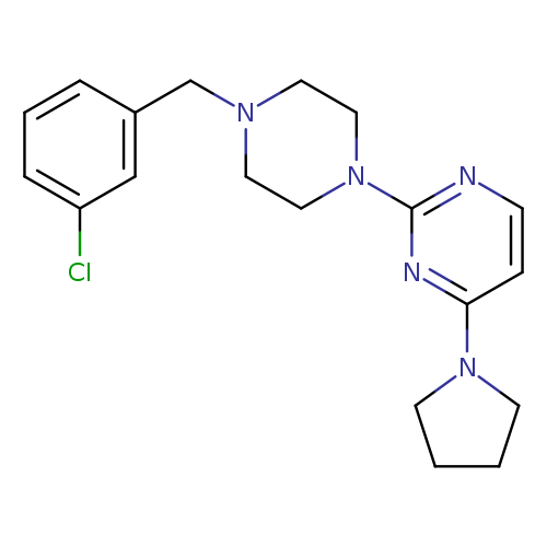 2-{4-[(3-chlorophenyl)methyl]piperazin-1-yl}-4-(pyrrolidin-1-yl)pyrimidine