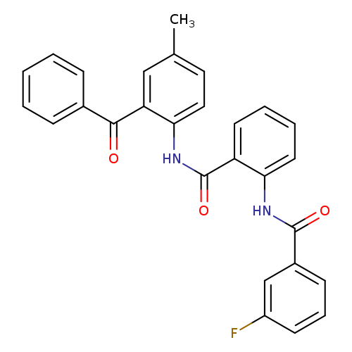 N-(2-benzoyl-4-methylphenyl)-2-(3-fluorobenzamido)benzamide