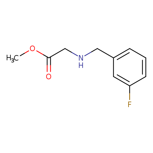 methyl 2-{[(3-fluorophenyl)methyl]amino}acetate