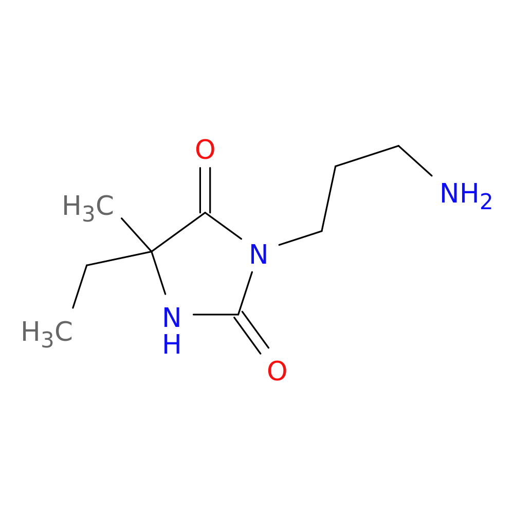 3-(3-aminopropyl)-5-ethyl-5-methylimidazolidine-2,4-dione