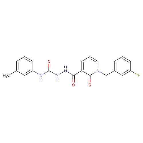 1-[(3-fluorophenyl)methyl]-N-{[(3-methylphenyl)carbamoyl]amino}-2-oxo-1,2-dihydropyridine-3-carboxamide