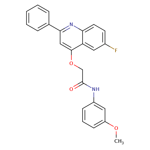 2-[(6-fluoro-2-phenylquinolin-4-yl)oxy]-N-(3-methoxyphenyl)acetamide