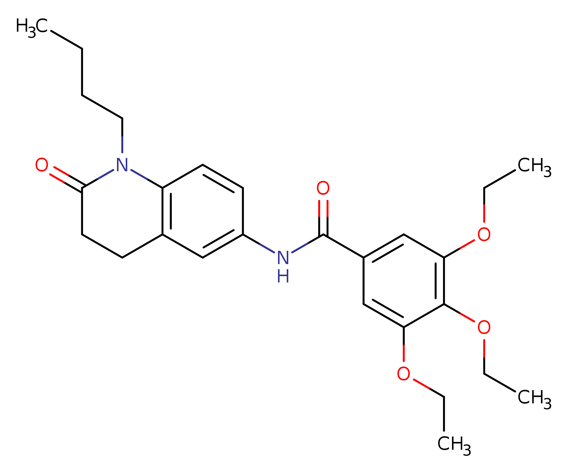 N-(1-butyl-2-oxo-1,2,3,4-tetrahydroquinolin-6-yl)-3,4,5-triethoxybenzamide