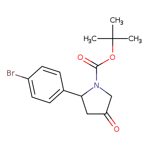 tert-butyl2-(4-bromophenyl)-4-oxopyrrolidine-1-carboxylate
