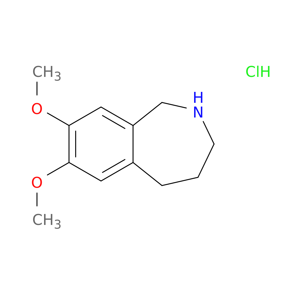 7,8-Dimethoxy-2,3,4,5-Tetrahydro-1H-Benzo[C]Azepine Hydrochloride