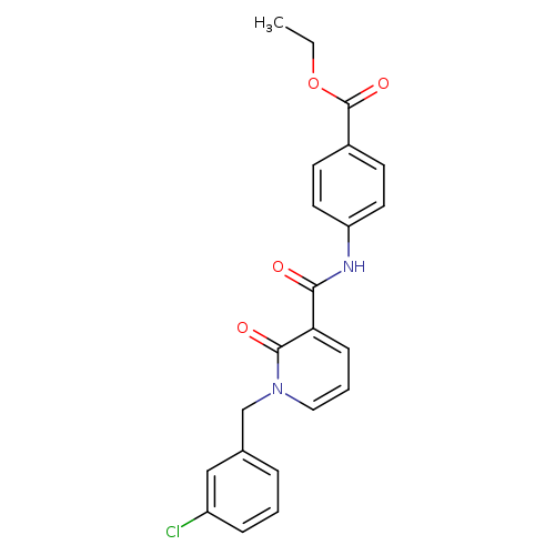 ethyl 4-{1-[(3-chlorophenyl)methyl]-2-oxo-1,2-dihydropyridine-3-amido}benzoate