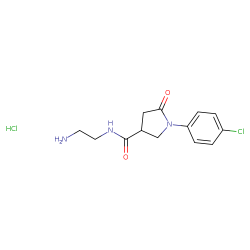 N-(2-Aminoethyl)-1-(4-chlorophenyl)-5-oxopyrrolidine-3-carboxamide;hydrochloride