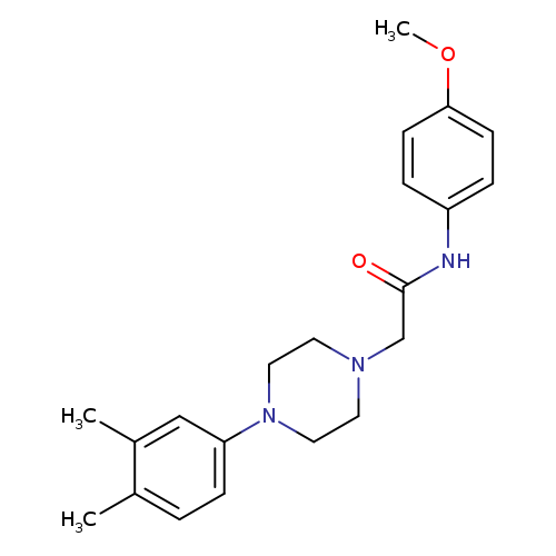2-[4-(3,4-dimethylphenyl)piperazin-1-yl]-N-(4-methoxyphenyl)acetamide