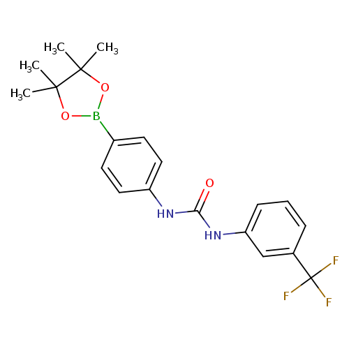 1-(4-(4,4,5,5-Tetramethyl-1,3,2-dioxaborolan-2-yl)phenyl)-3-(3-(trifluoromethyl)phenyl)urea