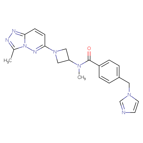 4-[(1H-imidazol-1-yl)methyl]-N-methyl-N-(1-{3-methyl-[1,2,4]triazolo[4,3-b]pyridazin-6-yl}azetidin-3-yl)benzamide