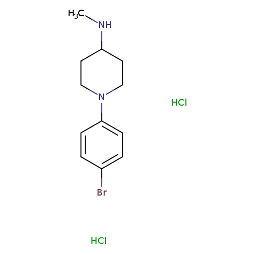 1-(4-bromophenyl)-N-methylpiperidin-4-aminedihydrochloride