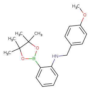 N-[(4-methoxyphenyl)methyl]-2-(4,4,5,5-tetramethyl-1,3,2-dioxaborolan-2-yl)aniline