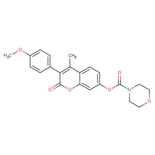 3-(4-methoxyphenyl)-4-methyl-2-oxo-2H-chromen-7-yl morpholine-4-carboxylate