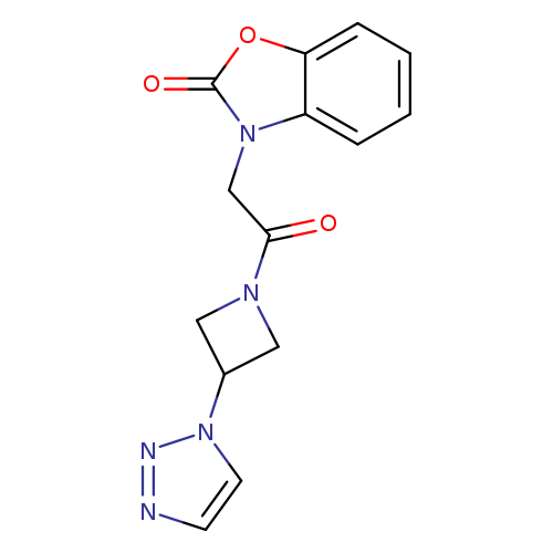 3-{2-oxo-2-[3-(1H-1,2,3-triazol-1-yl)azetidin-1-yl]ethyl}-2,3-dihydro-1,3-benzoxazol-2-one