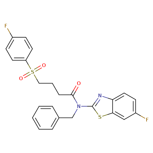 N-benzyl-N-(6-fluoro-1,3-benzothiazol-2-yl)-4-(4-fluorobenzenesulfonyl)butanamide
