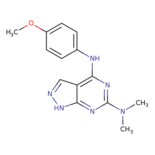 N4-(4-methoxyphenyl)-N6,N6-dimethyl-1H-pyrazolo[3,4-d]pyrimidine-4,6-diamine