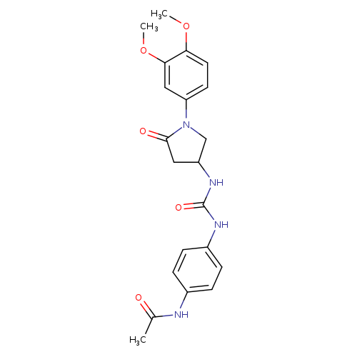 N-[4-({[1-(3,4-dimethoxyphenyl)-5-oxopyrrolidin-3-yl]carbamoyl}amino)phenyl]acetamide
