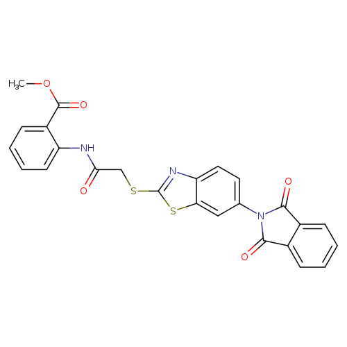 methyl 2-[({[6-(1,3-dioxo-1,3-dihydro-2H-isoindol-2-yl)-1,3-benzothiazol-2-yl]sulfanyl}acetyl)amino]benzoate