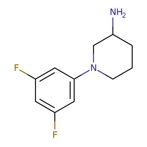 1-(3,5-difluorophenyl)piperidin-3-amine