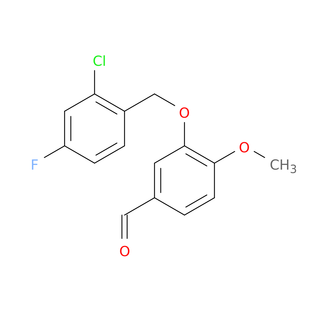 3-[(2-chloro-4-fluorobenzyl)oxy]-4-methoxybenzaldehyde