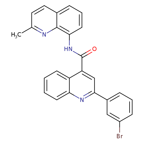 2-(3-bromophenyl)-N-(2-methyl-8-quinolinyl)-4-quinolinecarboxamide