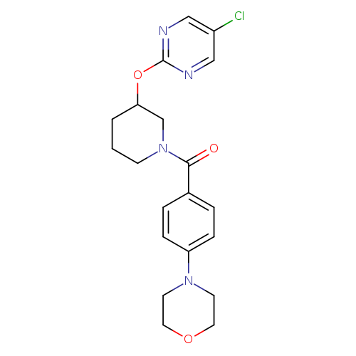 4-(4-{3-[(5-chloropyrimidin-2-yl)oxy]piperidine-1-carbonyl}phenyl)morpholine