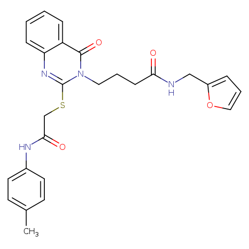 N-[(furan-2-yl)methyl]-4-[2-({[(4-methylphenyl)carbamoyl]methyl}sulfanyl)-4-oxo-3,4-dihydroquinazolin-3-yl]butanamide