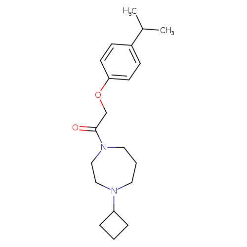 1-(4-cyclobutyl-1,4-diazepan-1-yl)-2-[4-(propan-2-yl)phenoxy]ethan-1-one