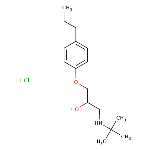 1-(TERT-BUTYLAMINO)-3-(4-PROPYLPHENOXY)PROPAN-2-OL HYDROCHLORIDE
