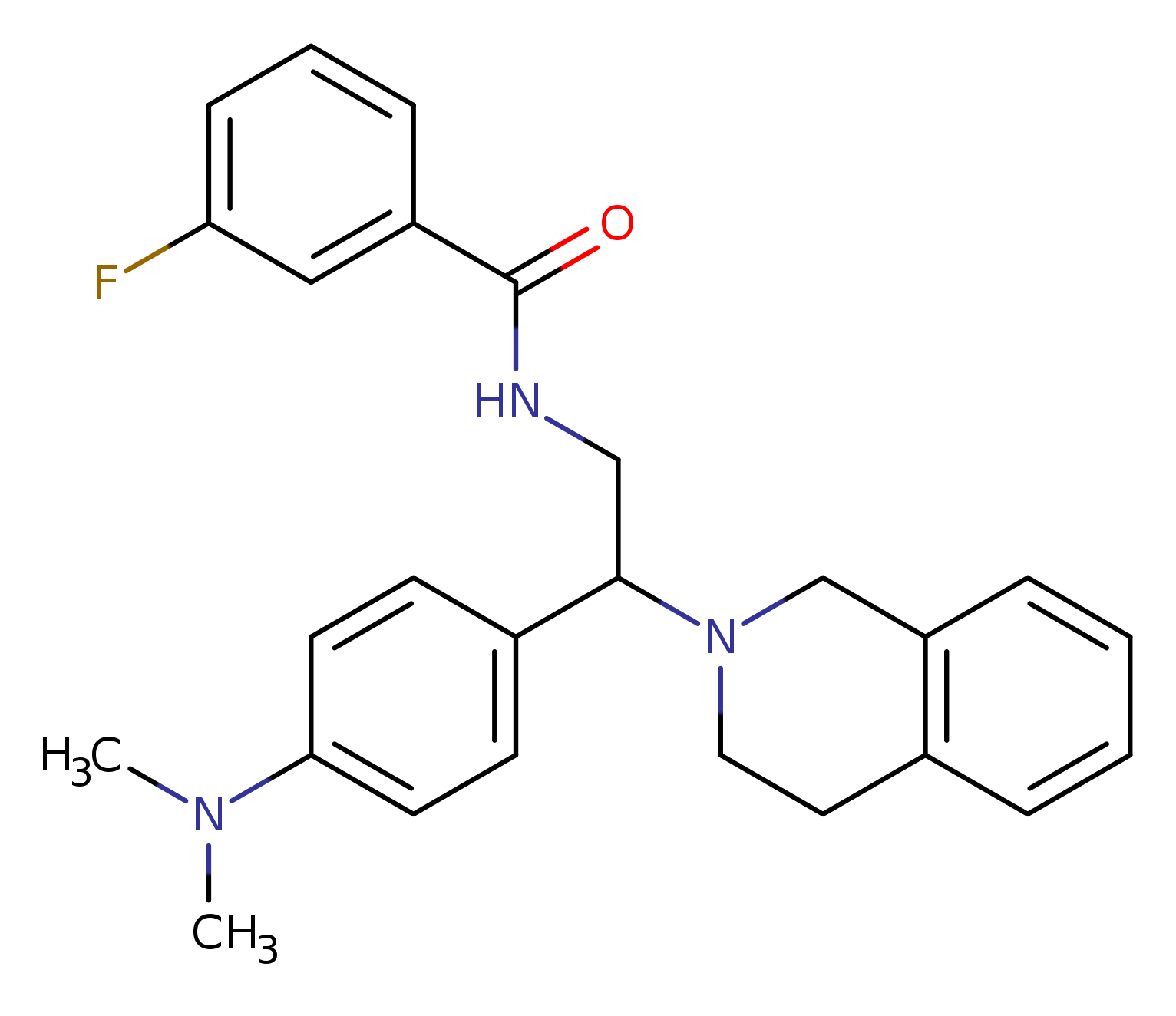 N-{2-[4-(dimethylamino)phenyl]-2-(1,2,3,4-tetrahydroisoquinolin-2-yl)ethyl}-3-fluorobenzamide