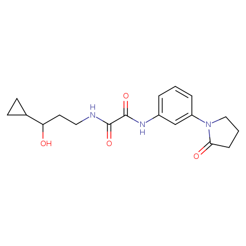 N-(3-cyclopropyl-3-hydroxypropyl)-N'-[3-(2-oxopyrrolidin-1-yl)phenyl]ethanediamide
