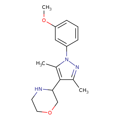 3-[1-(3-methoxyphenyl)-3,5-dimethyl-1H-pyrazol-4-yl]morpholine