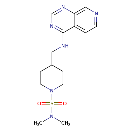 N,N-dimethyl-4-[({pyrido[3,4-d]pyrimidin-4-yl}amino)methyl]piperidine-1-sulfonamide