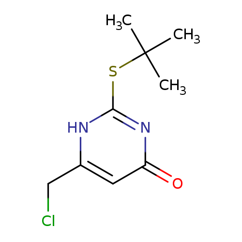 2-(tert-butylsulfanyl)-6-(chloromethyl)-1,4-dihydropyrimidin-4-one