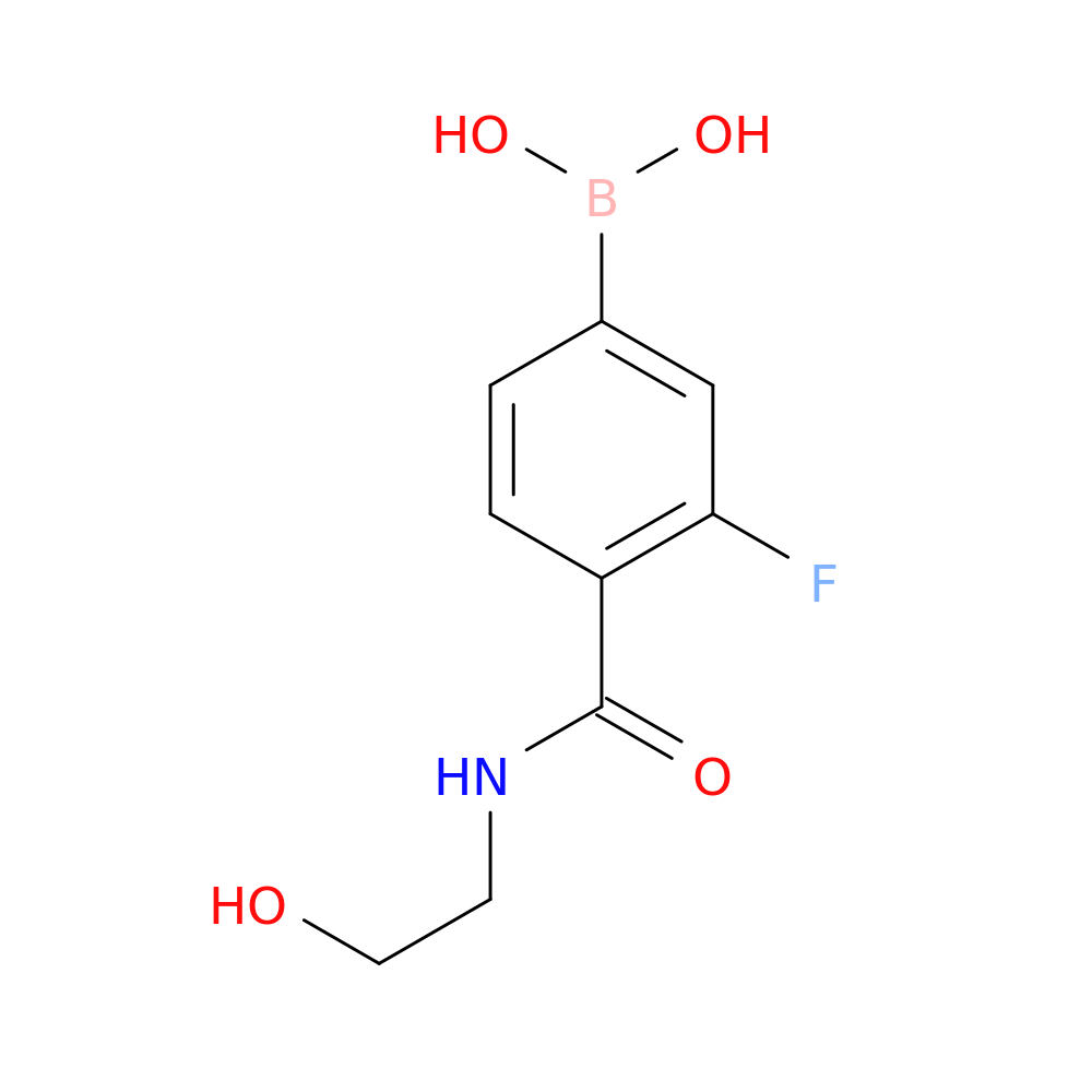 (3-Fluoro-4-((2-hydroxyethyl)carbamoyl)phenyl)boronic acid