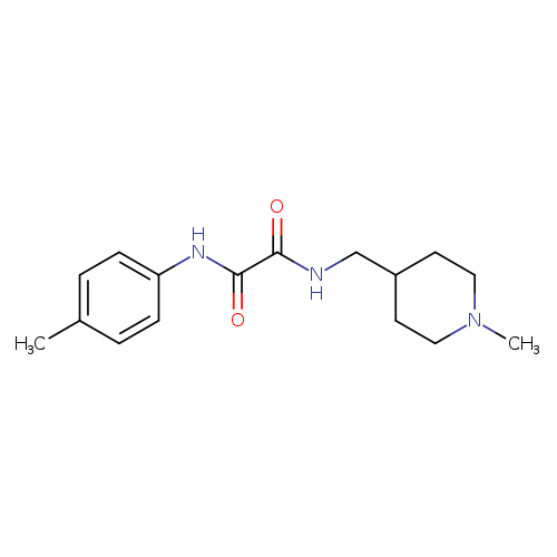 N'-(4-methylphenyl)-N-[(1-methylpiperidin-4-yl)methyl]ethanediamide