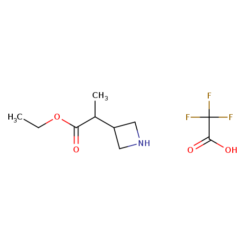 ethyl 2-(azetidin-3-yl)propanoate, trifluoroacetic acid