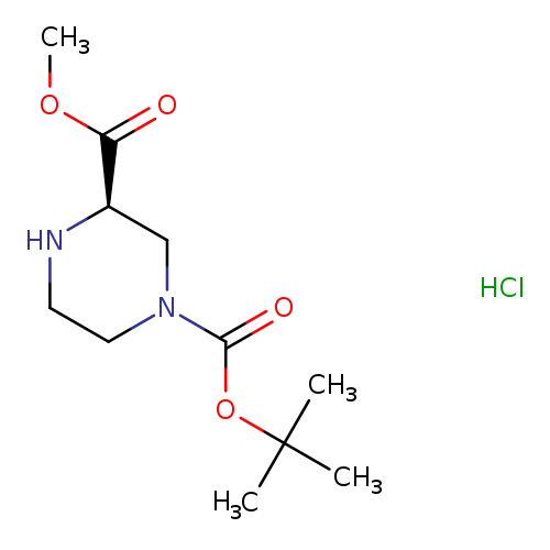 1,3-Piperazinedicarboxylic acid, 1-(1,1-dimethylethyl) 3-methyl ester, hydrochloride (1:1), (3R)-