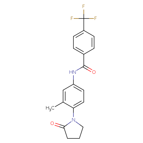 N-[3-methyl-4-(2-oxopyrrolidin-1-yl)phenyl]-4-(trifluoromethyl)benzamide