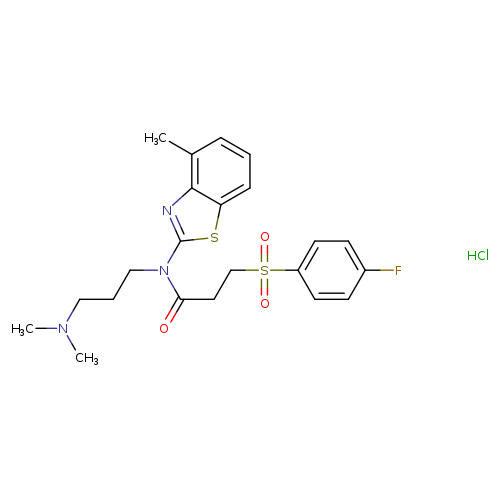 N-[3-(dimethylamino)propyl]-3-(4-fluorobenzenesulfonyl)-N-(4-methyl-1,3-benzothiazol-2-yl)propanamide hydrochloride