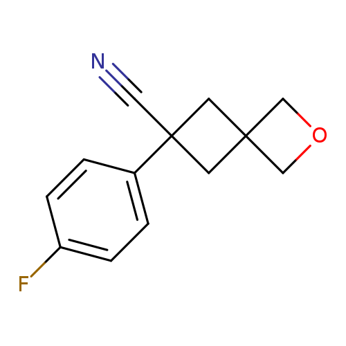6-(4-fluorophenyl)-2-oxaspiro[3.3]heptane-6-carbonitrile